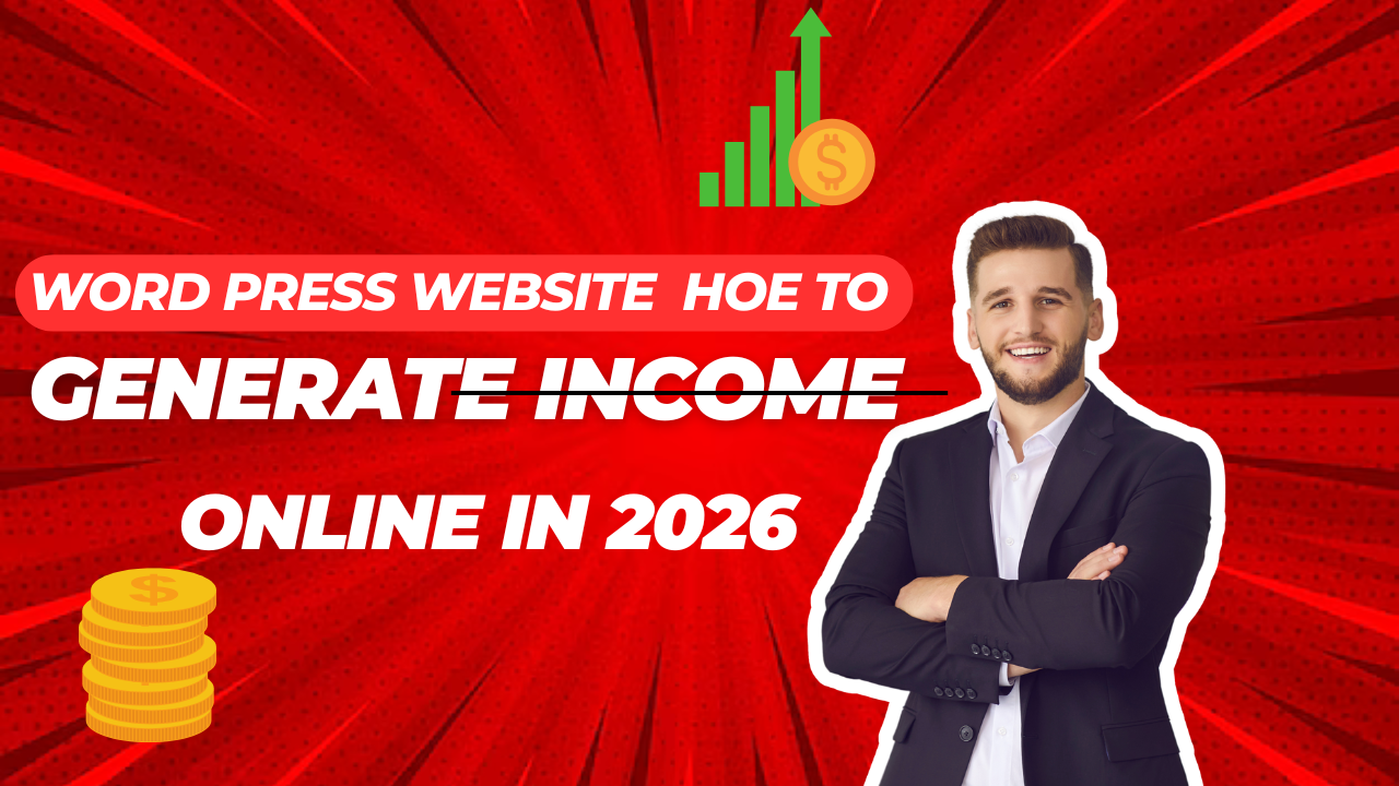 red illustrative how to make money youtube thumbnail